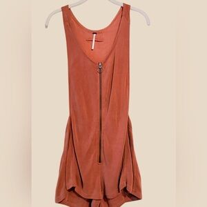 Free People women’s Light Rust in Color Onesie Shorts